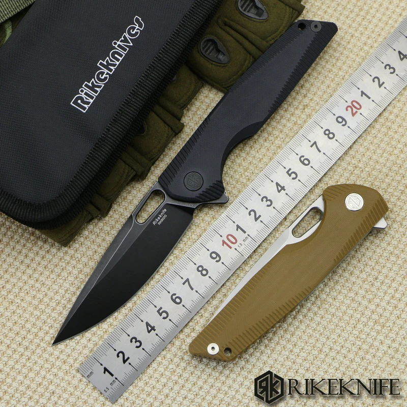 Складной нож Flipper 154 см Сталь G10 титановая ручка Карманный Походный охотничий