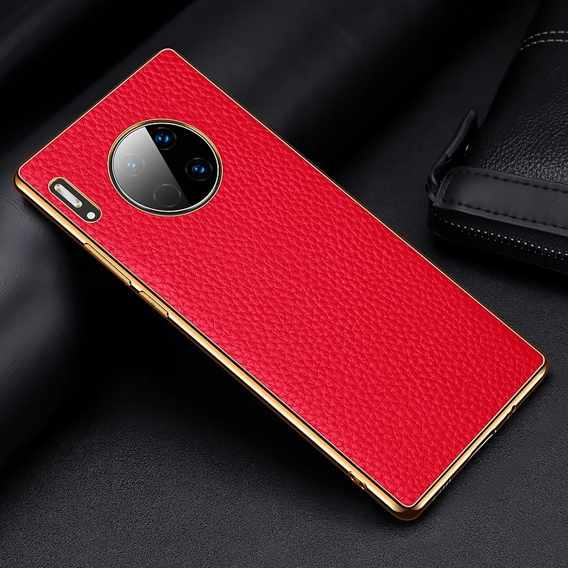 Luxury Genuine Leather Cover Case For Huawei Mate 30 Pro Phone Bags Fundas Coque Anti-knock Litchi Texture Plating Soft
Luxury Genuine Leather Cover Case For Huawei Mate 30 Pro Phone Bags Fundas Coque Anti-knock Litchi Texture Plating Soft