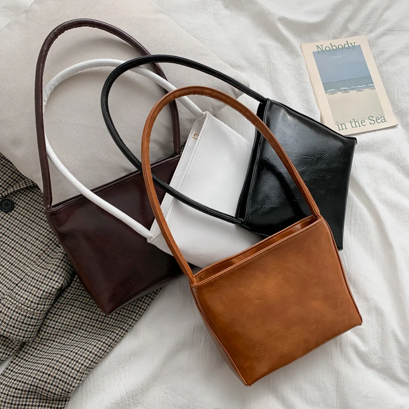 Solid Color PU Leather Women Underarm Bag Simple Vintage Design Female Small Single Shoulder Bags Fashion Ladies Handbags Bolsas
Solid Color PU Leather Women Underarm Bag Simple Vintage Design Female Small Single Shoulder Bags Fashion Ladies Handbags Bolsas