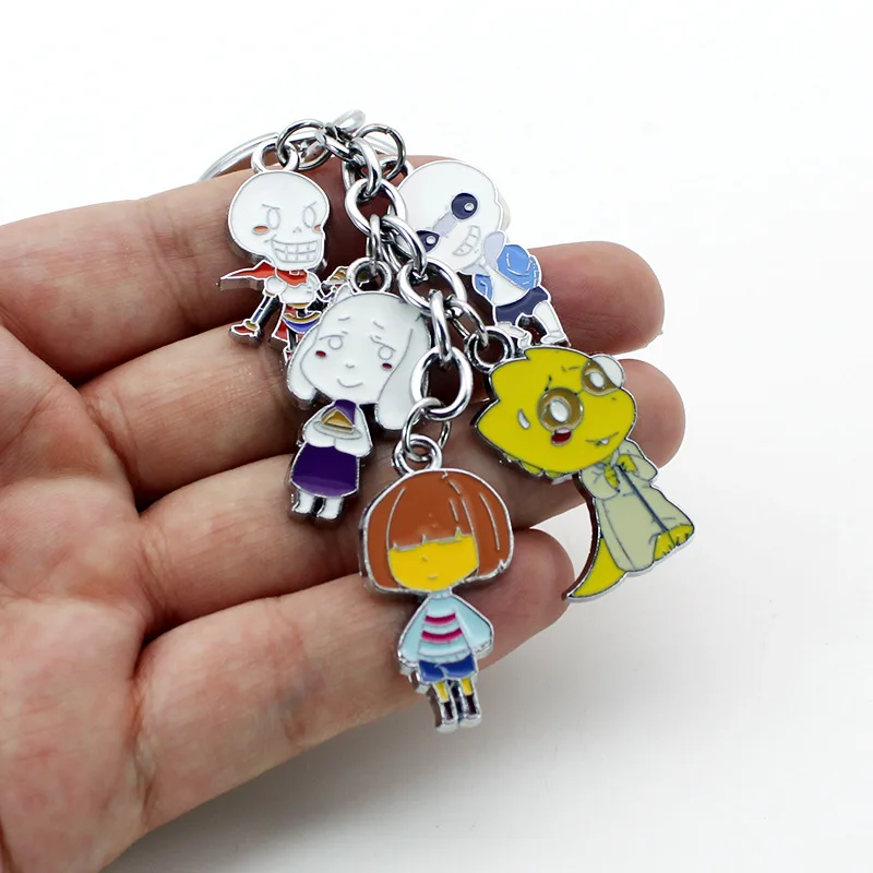 Anime Game Undertale Metal Keychain Frisk/Sans/Toriel/Papyrus/Alphys Fashion Pendant for Bag with Cosplay Accessories for Gift
Anime Game Undertale Metal Keychain Frisk/Sans/Toriel/Papyrus/Alphys Fashion Pendant for Bag with Cosplay Accessories for Gift