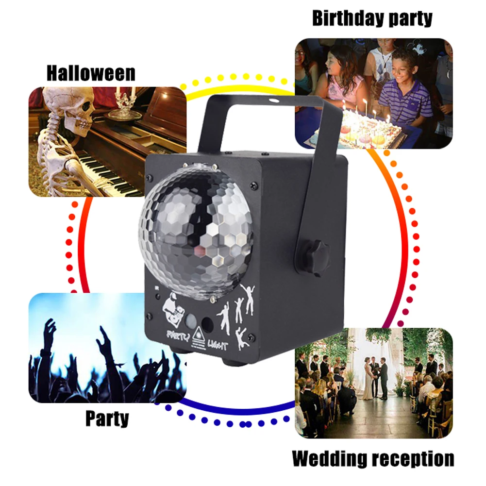 Magic Ball KTV Effect Lamp Led Holiday 60 Patterns Disco Projector Stage Light Party DJ Remote Control RGB Bar
Magic Ball KTV Effect Lamp Led Holiday 60 Patterns Disco Projector Stage Light Party DJ Remote Control RGB Bar