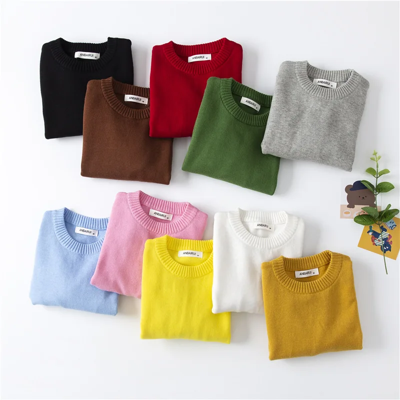 Spring Autumn Baby Boys Girls Warm Pullover Solid Color Sweaters Kids Knitted Long Sleeve Bottoming Sweater Children's Clothing
Spring Autumn Baby Boys Girls Warm Pullover Solid Color Sweaters Kids Knitted Long Sleeve Bottoming Sweater Children's Clothing