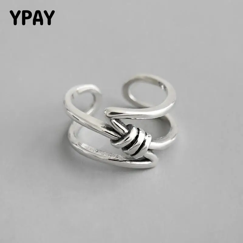 YPAY Vintage INS Woven Hollow Women Rings Korean 100% Pure 925 Sterling Silver Adjustable Finger Ring Fine Jewelry Gift YMR794
YPAY Vintage INS Woven Hollow Women Rings Korean 100% Pure 925 Sterling Silver Adjustable Finger Ring Fine Jewelry Gift YMR794