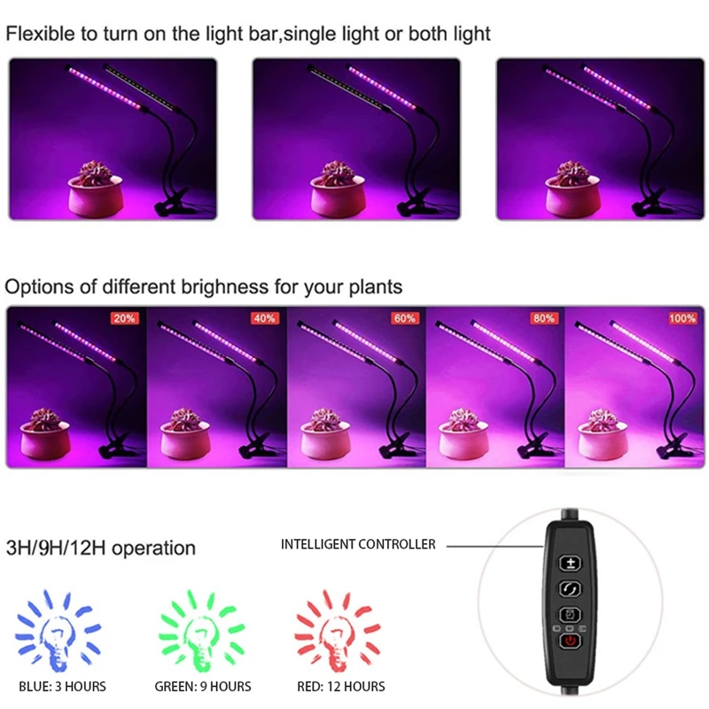 LED Grow Light USB Phyto Lamp Full Spectrum Fitolampy with Control for Plants Seedlings Flower Indoor Grow Box
LED Grow Light USB Phyto Lamp Full Spectrum Fitolampy with Control for Plants Seedlings Flower Indoor Grow Box