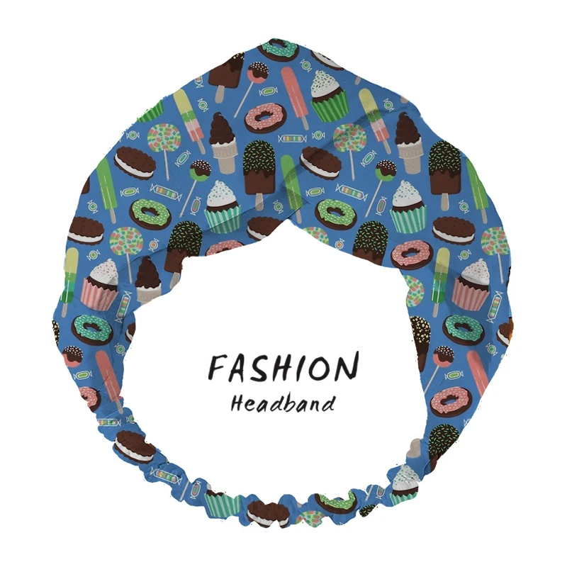Женские аксессуары для волос 2020, повязки для волос, повязки на голову с принтом десертов, повязка на голову, бандана, повязка на голову, головной убор, резинки 
Женские аксессуары для волос 2020, повязки для волос, повязки на голову с принтом десертов, повязка на голову, бандана, повязка на голову, головной убор, резинки