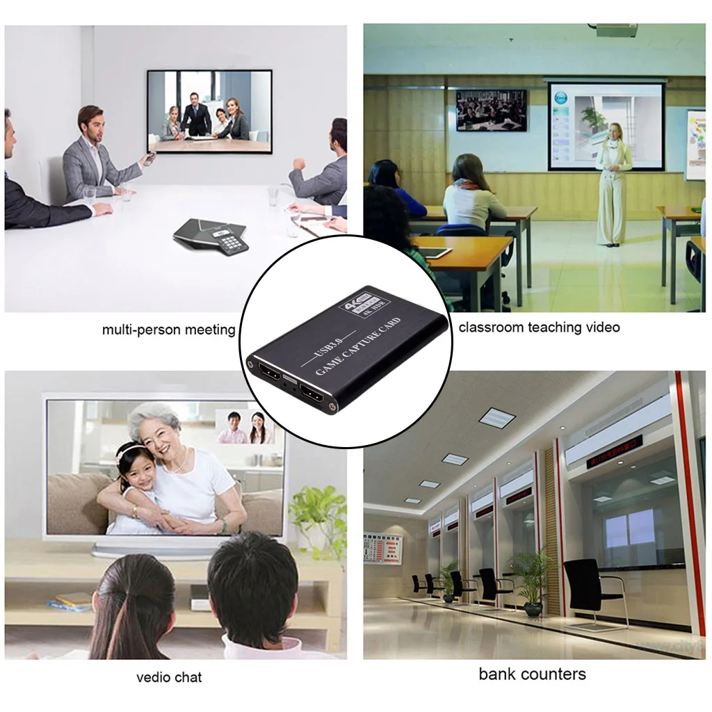 4K Loop-out Capture Card High Definition Video Recording Box Game Live Streaming Video Recorder USB3.0 to HDMI-compatible
4K Loop-out Capture Card High Definition Video Recording Box Game Live Streaming Video Recorder USB3.0 to HDMI-compatible