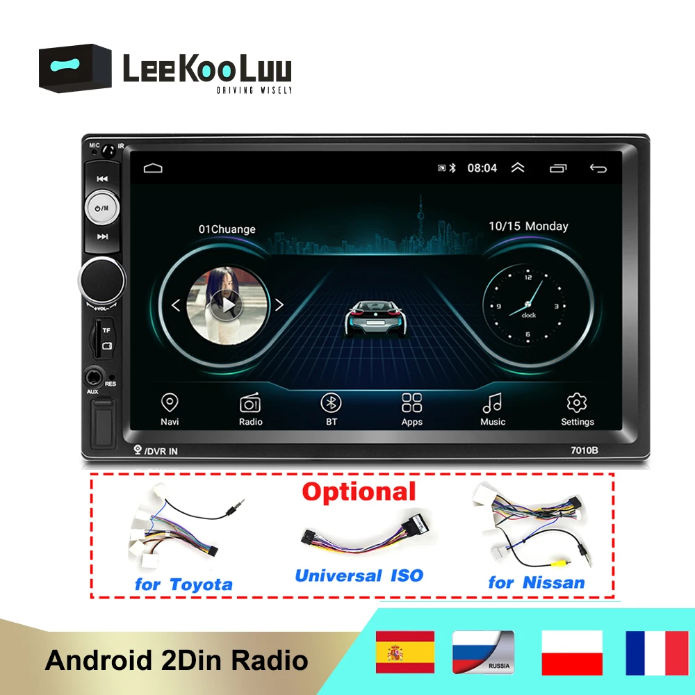 Автомагнитола LeeKooLuu 2 Din Android GPS Wi Fi SD USB FM радио|Автомагнитолы| |
