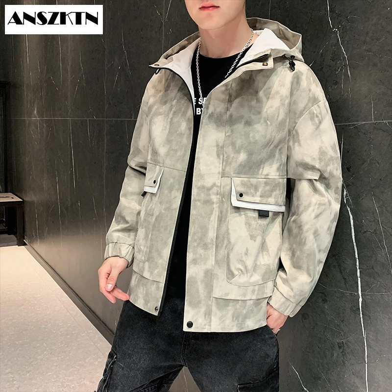 ANSZKTN New Arrivals Men's Casual Fashion Camouflage Hooded Casual Striped Bomber Jacket Men Camouflage Coat Cool Windbreaker 
ANSZKTN New Arrivals Men's Casual Fashion Camouflage Hooded Casual Striped Bomber Jacket Men Camouflage Coat Cool Windbreaker