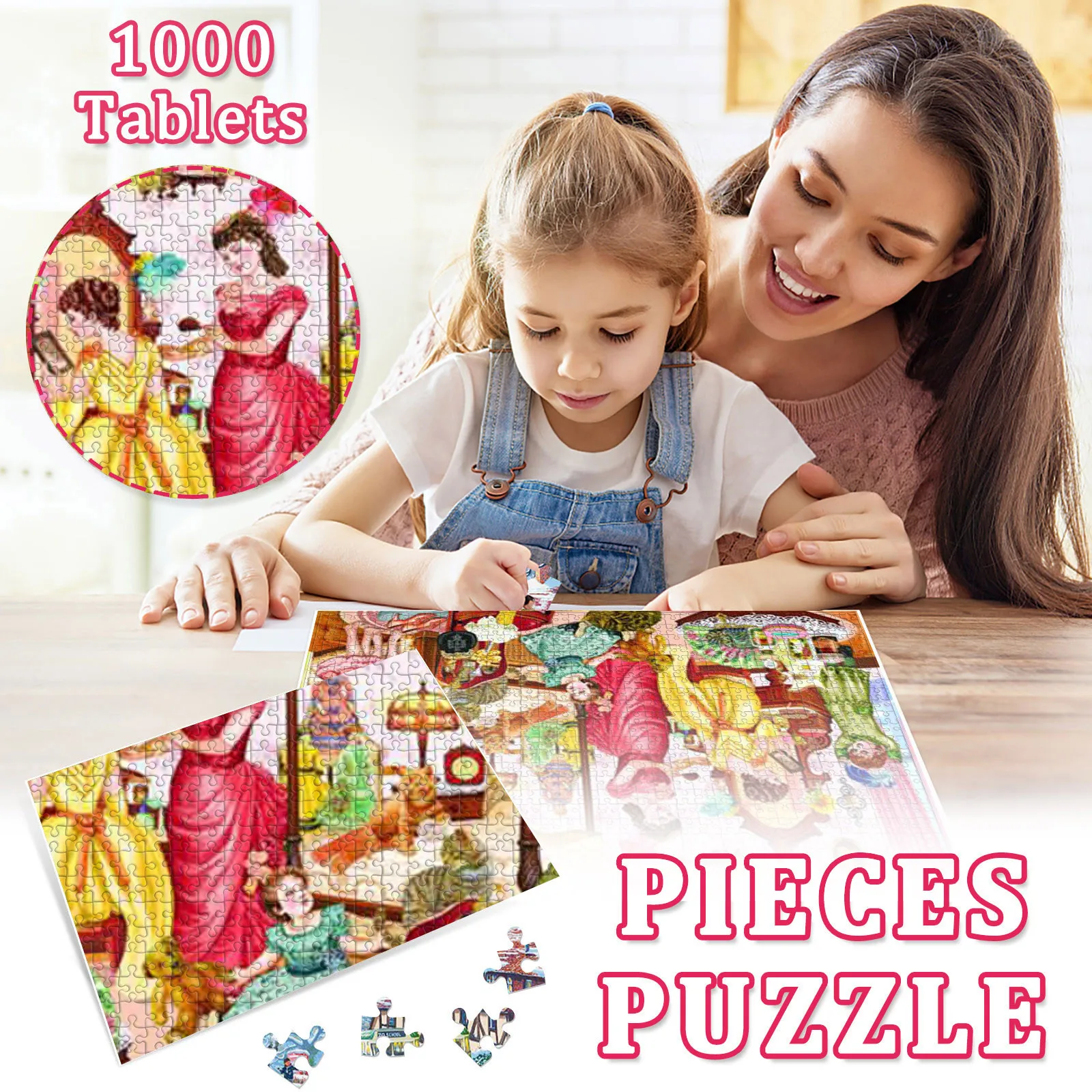 Cartoons 1000 Piece Large Puzzle Home Decoration Ntelligence Development Educational Toy Parent Child Interactive Games Jigsaw 
Cartoons 1000 Piece Large Puzzle Home Decoration Ntelligence Development Educational Toy Parent Child Interactive Games Jigsaw