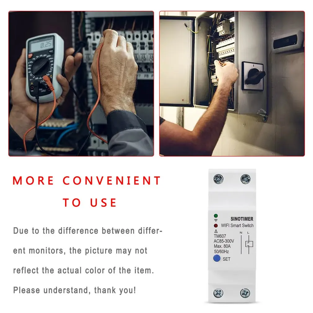 80A Electric Tuya APP Wireless Remote Control Smart Switch WiFi Timer Countdown Time Switch Breaker DIY Lights
80A Electric Tuya APP Wireless Remote Control Smart Switch WiFi Timer Countdown Time Switch Breaker DIY Lights