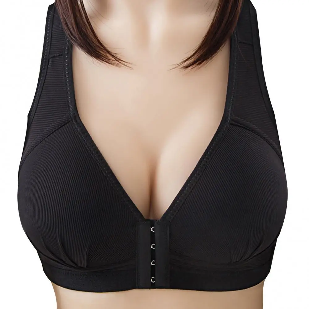 Women Push Up Soft Bra Front Closure Solid Color Brassiere Wireless Underwear 
Women Push Up Soft Bra Front Closure Solid Color Brassiere Wireless Underwear