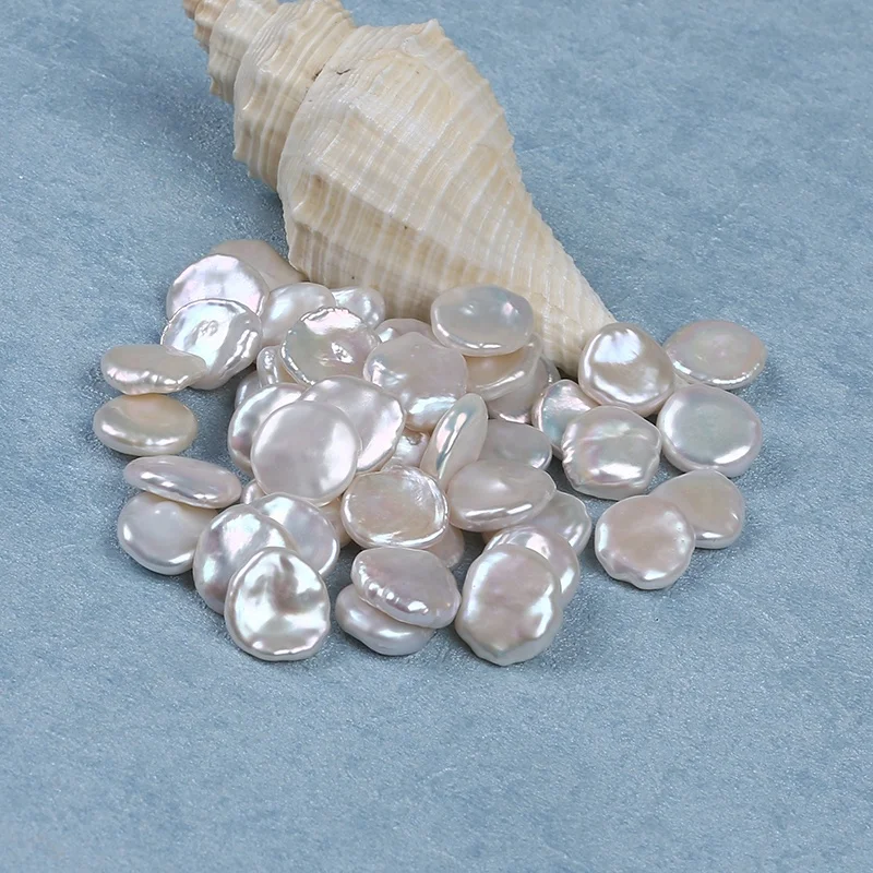 

Bulk 12-13mm Natural White Freshwater Petal Shape Loose Keshi Pearls Beads For Jewelry Making