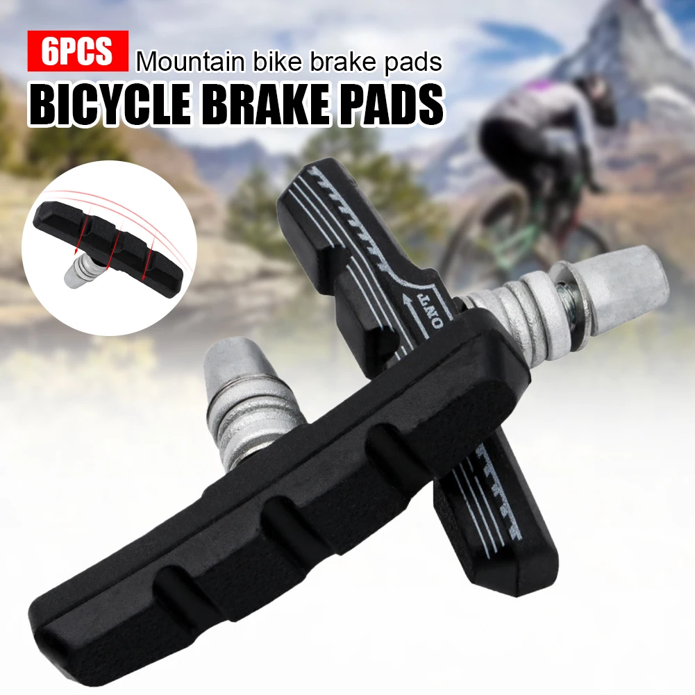 3 Pairs Bike V-Brake Pads Set Durable Corrosion Resistant Rubber Bicycle V-Brake Shoes Blocks Riding Cycling Bike Accessories
3 Pairs Bike V-Brake Pads Set Durable Corrosion Resistant Rubber Bicycle V-Brake Shoes Blocks Riding Cycling Bike Accessories
