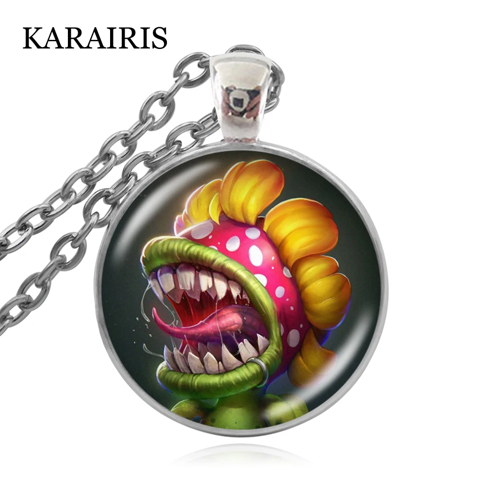 KARAIRIS Charm Cannibal flower Necklace Funny Cartoon Art Glass Cabochon Painting Hand-Craft Necklace Pendant Jewelry Making
KARAIRIS Charm Cannibal flower Necklace Funny Cartoon Art Glass Cabochon Painting Hand-Craft Necklace Pendant Jewelry Making