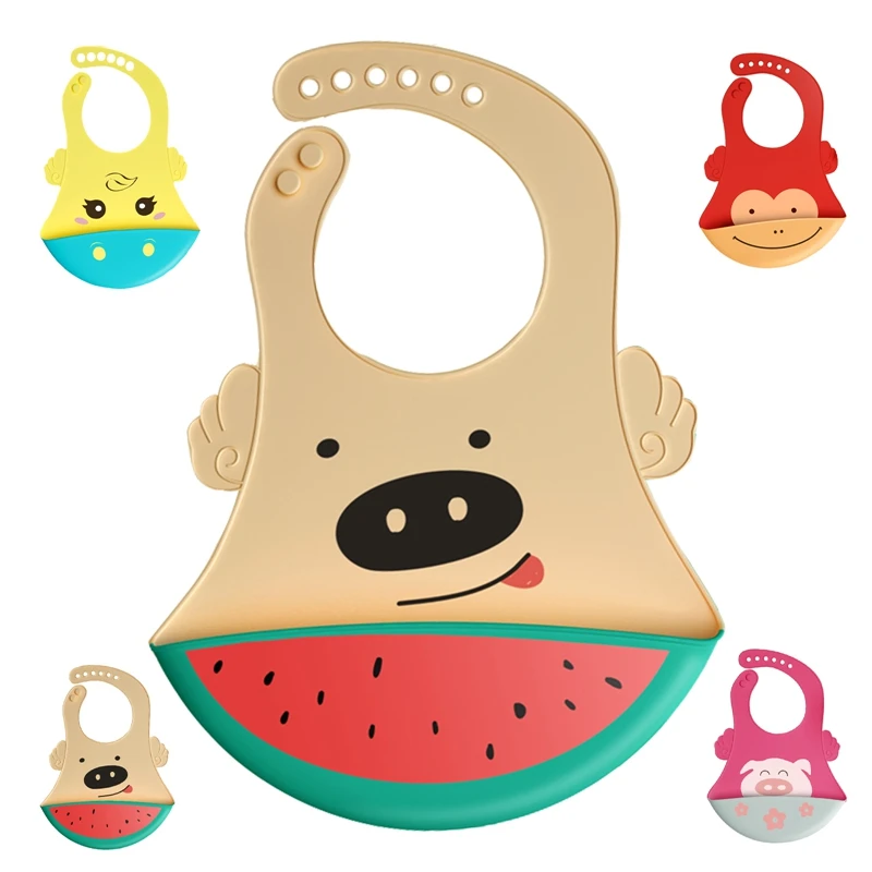 Fashion Silicon Baby Cartoon Animal Waterproof Infant Bibs Newborn Feeding Cloth Toddle Boys Girls Adjustable Different Styles
Fashion Silicon Baby Cartoon Animal Waterproof Infant Bibs Newborn Feeding Cloth Toddle Boys Girls Adjustable Different Styles