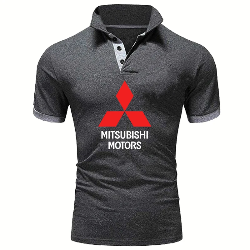 Fashion high quality Men Solid color polo shirt Mitsubishi Car Logo Printing Summer casual tops Pure cotton Men's short sleeve
Fashion high quality Men Solid color polo shirt Mitsubishi Car Logo Printing Summer casual tops Pure cotton Men's short sleeve