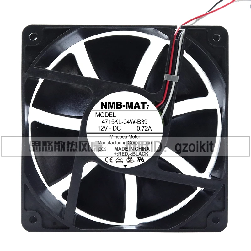 Original NMB-MAT 4715KL-04W-B30/B39 12V 0.72A 12038 12CM Gale volume power supply chassis fan
Original NMB-MAT 4715KL-04W-B30/B39 12V 0.72A 12038 12CM Gale volume power supply chassis fan
