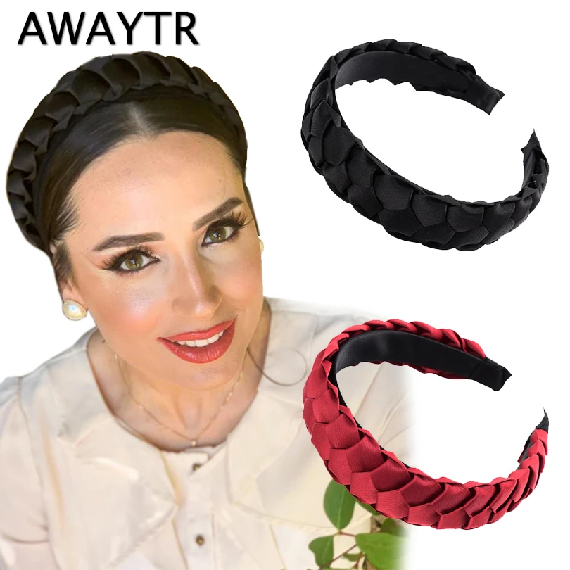 AWAYTR New Braid Headbands Twist Plaid Headband Female Elegant Bezel Turban Women Hairbands Girls Hair Accessories Hair Hoop
AWAYTR New Braid Headbands Twist Plaid Headband Female Elegant Bezel Turban Women Hairbands Girls Hair Accessories Hair Hoop