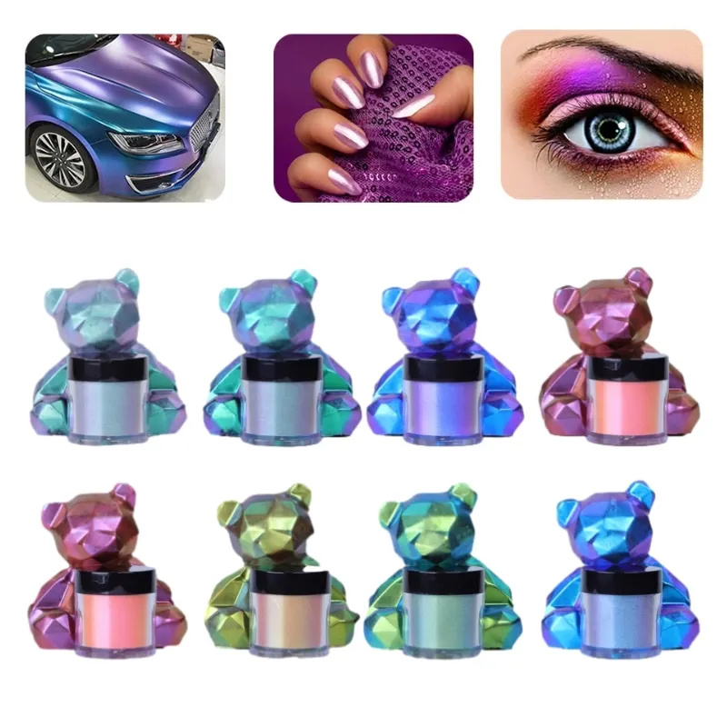 New 1 PC/Set Chameleon Powder Upgrade Color Shift Mica for Epoxy Resin Silicone Mold Pearl Pigment Painting Candle Making Slime
New 1 PC/Set Chameleon Powder Upgrade Color Shift Mica for Epoxy Resin Silicone Mold Pearl Pigment Painting Candle Making Slime
