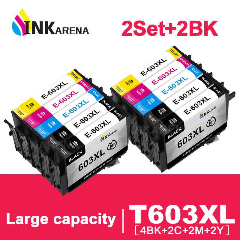 T603 T603XL E-603XL совместимые чернильные картриджи для Epson 603XL рабочей силы WF-2810DWF WF-2830DWF WF-2835DWF WF-2850DWF принтеры
T603 T603XL E-603XL совместимые чернильные картриджи для Epson 603XL рабочей силы WF-2810DWF WF-2830DWF WF-2835DWF WF-2850DWF принтеры