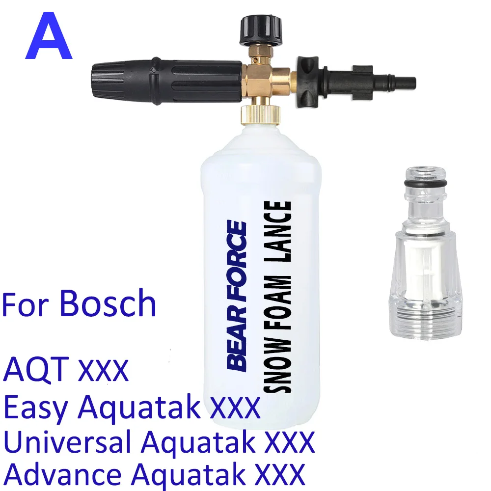 

Foam Nozzle Snow Foam Lance Soap Gun Foam Generator Car Clean Foam Wash for Bosch AQT Aquatak High Pressure Washer Car Washer