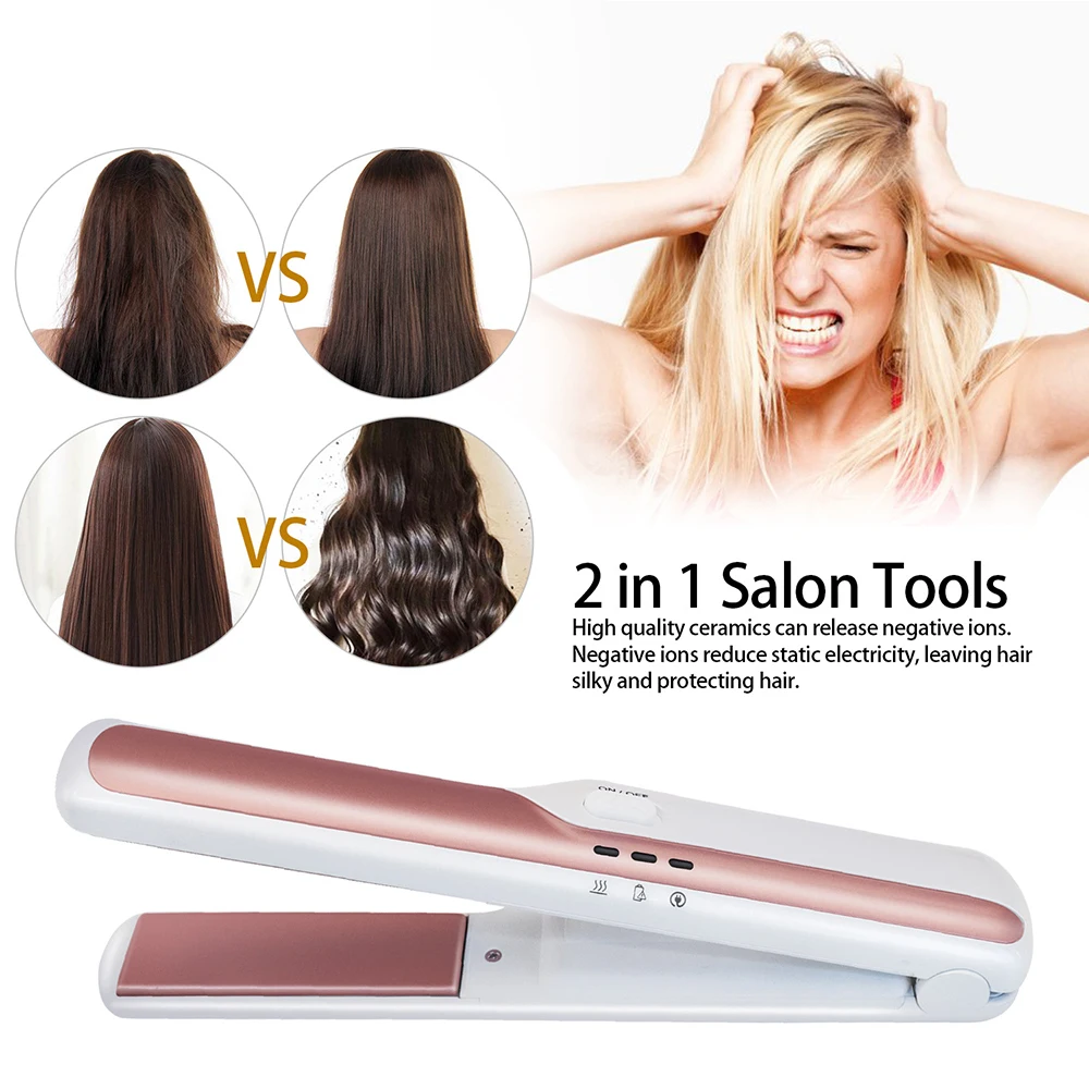 Mini Negative Negative Ion Ceramic Splint Straightener Straight 2 In 1 Curly Hair Straightener Professional Hair Straightener
Mini Negative Negative Ion Ceramic Splint Straightener Straight 2 In 1 Curly Hair Straightener Professional Hair Straightener
