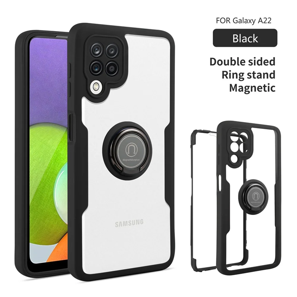 Magnetic Transparent 360 all inclusive Phone Case for Samsung A02S A12 A32 4G A52 A72 Shockproof Cover Holder Ring
Magnetic Transparent 360 all inclusive Phone Case for Samsung A02S A12 A32 4G A52 A72 Shockproof Cover Holder Ring