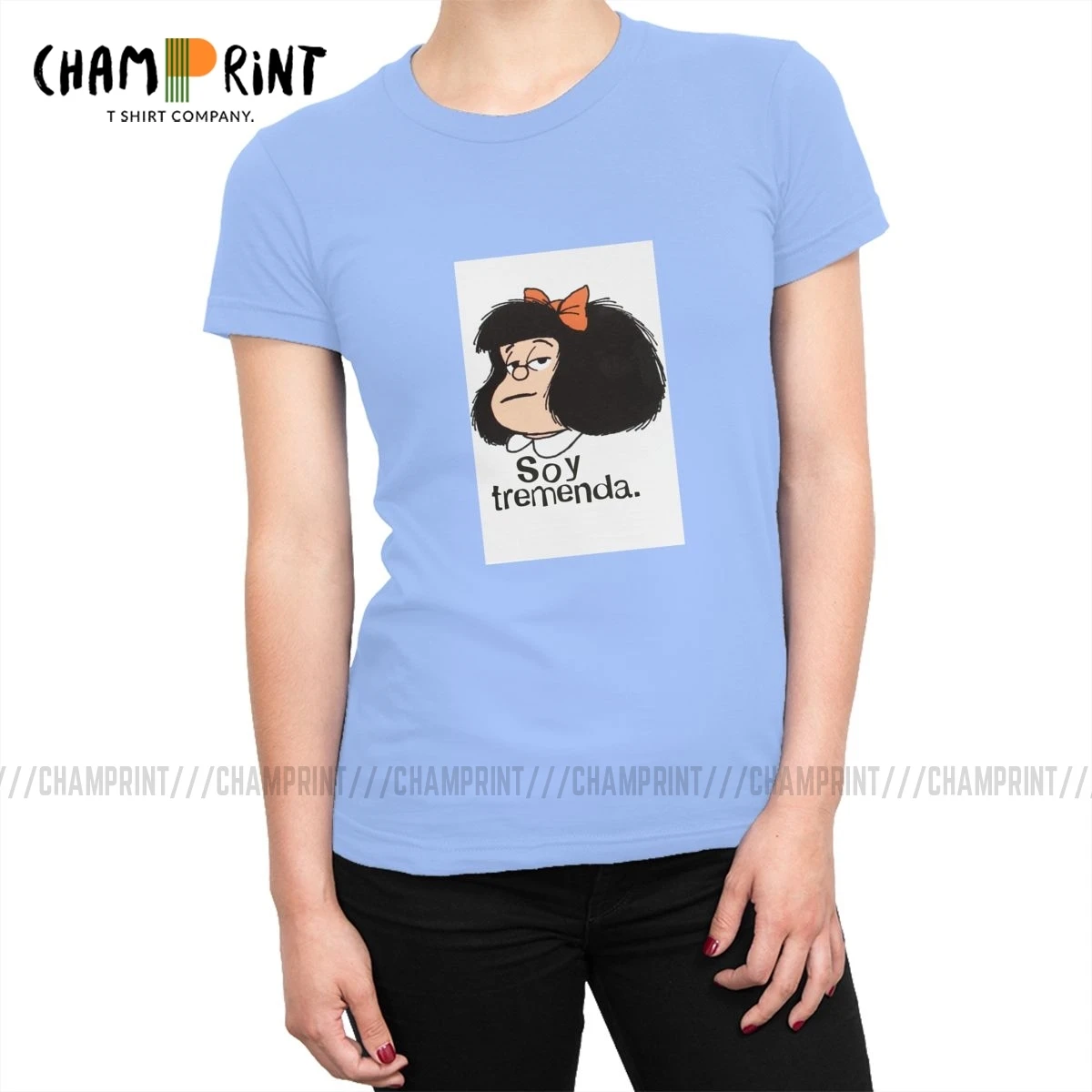 Футболка Mafalda женская с круглым вырезом, топ из 100% хлопка в стиле Ins, с коротким рукавом, яркая одежда в стиле панк
Футболка Mafalda женская с круглым вырезом, топ из 100% хлопка в стиле Ins, с коротким рукавом, яркая одежда в стиле панк