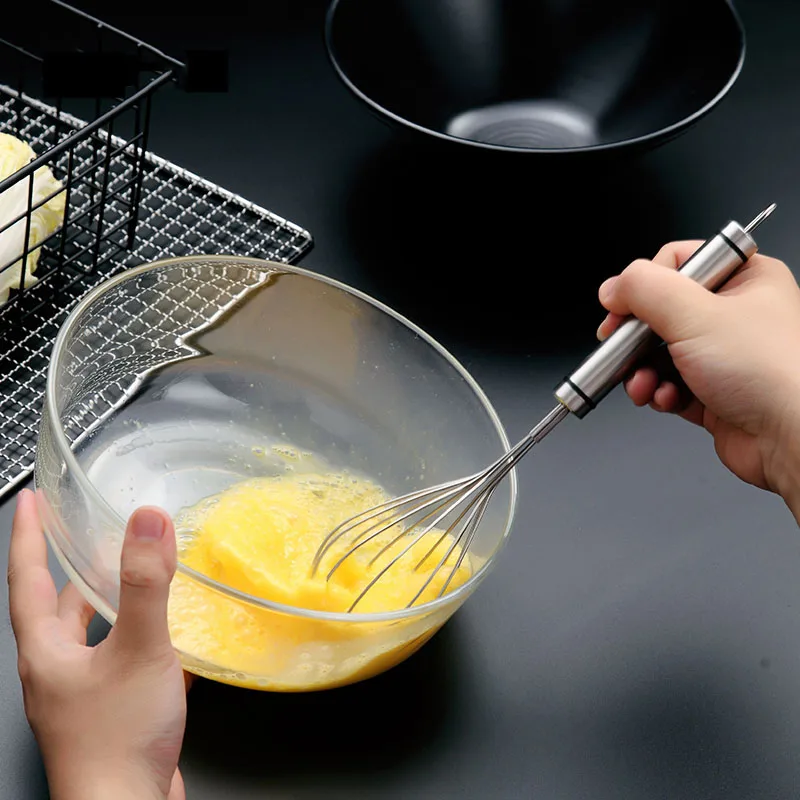 Stainless Steel Hand Whisk Egg Beater Mixer Egg Stirrer Foamer Frother Kitchen Accessories Baking Tools Butter Blender DIY Cake
Stainless Steel Hand Whisk Egg Beater Mixer Egg Stirrer Foamer Frother Kitchen Accessories Baking Tools Butter Blender DIY Cake