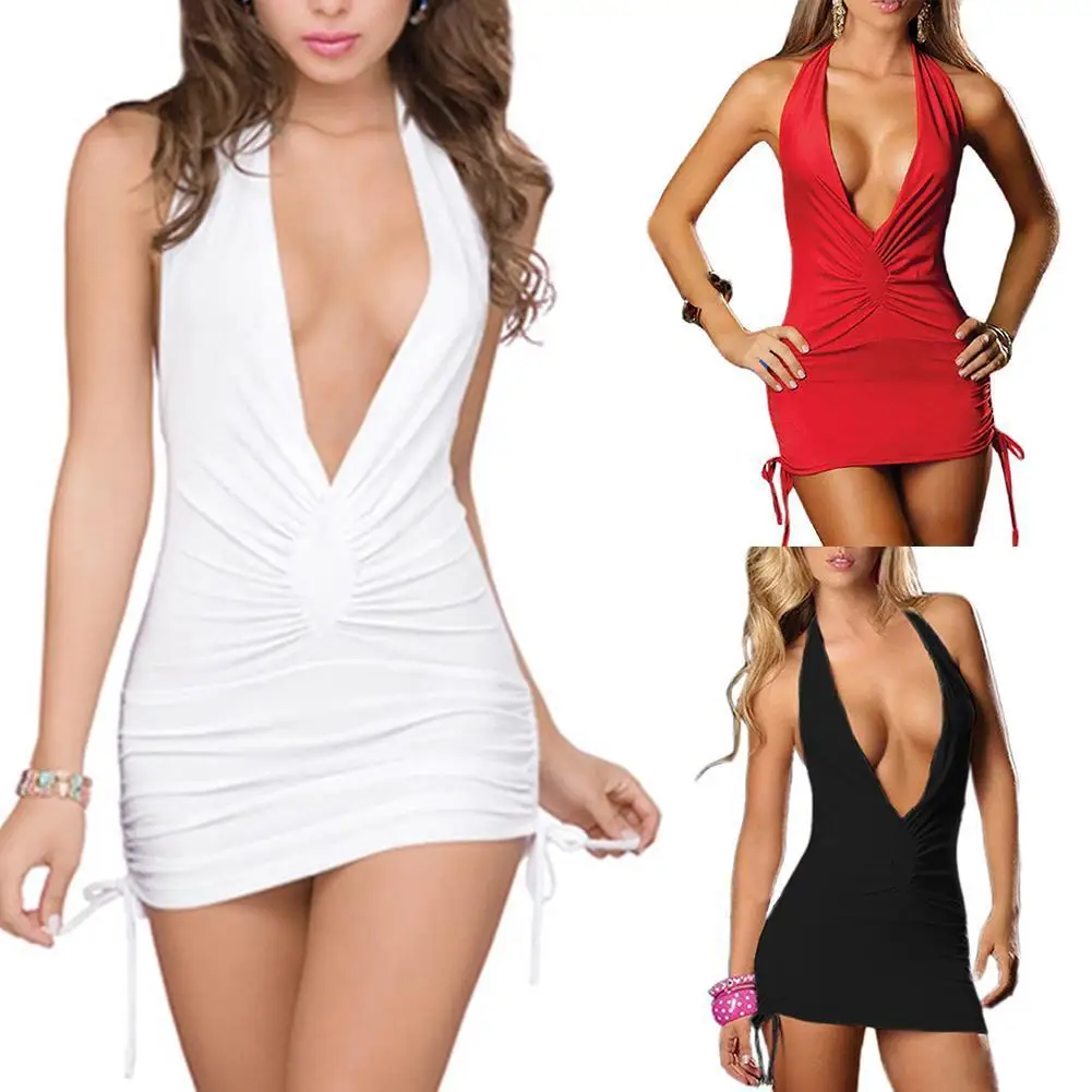 Deep V Dress Women Sexy Skinny Deep V Neck Short Wear Mini Dress Club Women Red Black D8U7
Deep V Dress Women Sexy Skinny Deep V Neck Short Wear Mini Dress Club Women Red Black D8U7