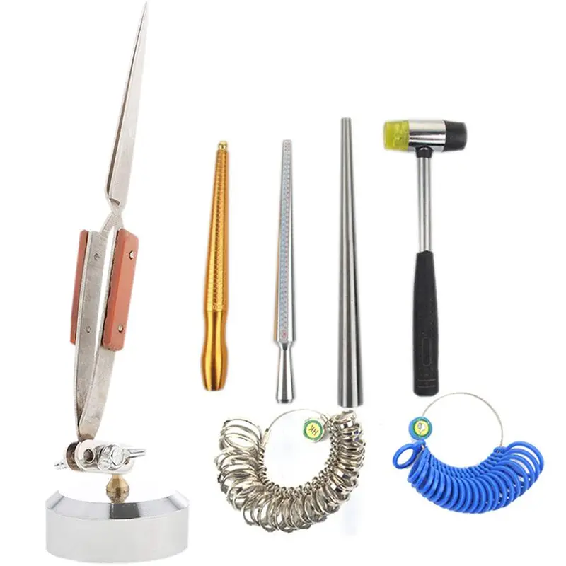 1 комплект ручных молотков, кольцевой молоток, измерительная палочка на палец и 1 шт., третья рука, инструмент для пайки, щипцы, зажим, хороший ...
1 комплект ручных молотков, кольцевой молоток, измерительная палочка на палец и 1 шт., третья рука, инструмент для пайки, щипцы, зажим, хороший ...