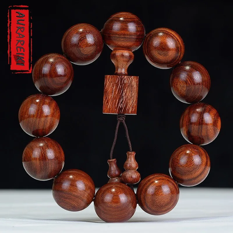 AURAREIKI Red Sabdalwood Buddha Round Beads Natural Wooden Beaded With Amulets Gourd Hand String Jewelry Bracelets For Men
AURAREIKI Red Sabdalwood Buddha Round Beads Natural Wooden Beaded With Amulets Gourd Hand String Jewelry Bracelets For Men
