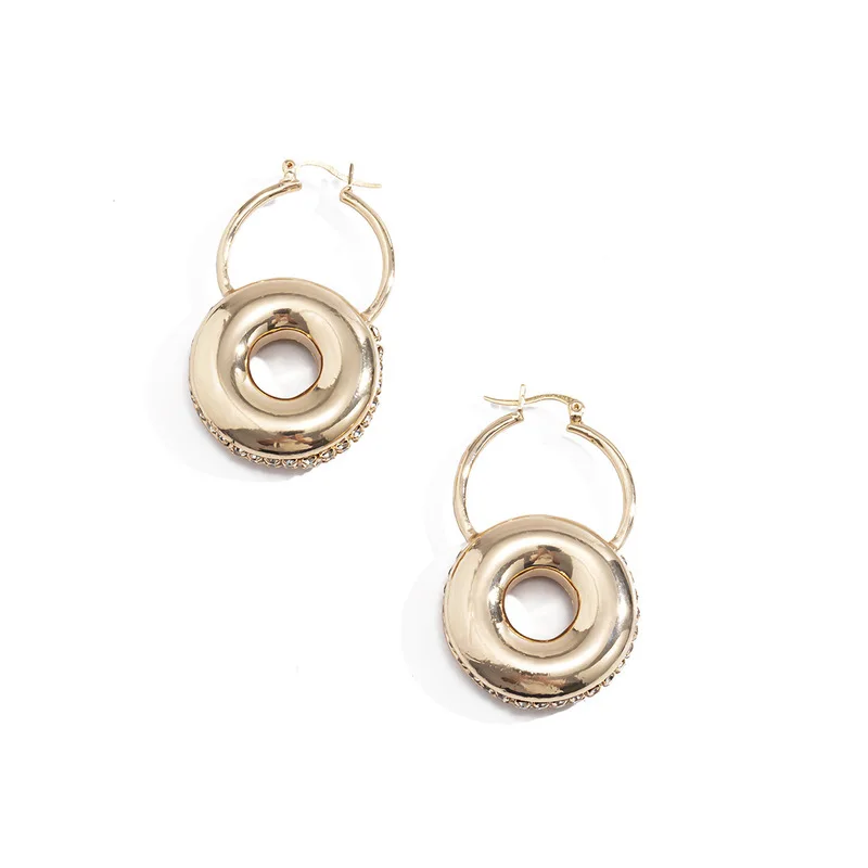 TIMEONLY Temperament Gold Color Metal Lock Pendant Earrings for Women Femme Rhinestone Circle Hanging Drop Earrings Brincos
TIMEONLY Temperament Gold Color Metal Lock Pendant Earrings for Women Femme Rhinestone Circle Hanging Drop Earrings Brincos