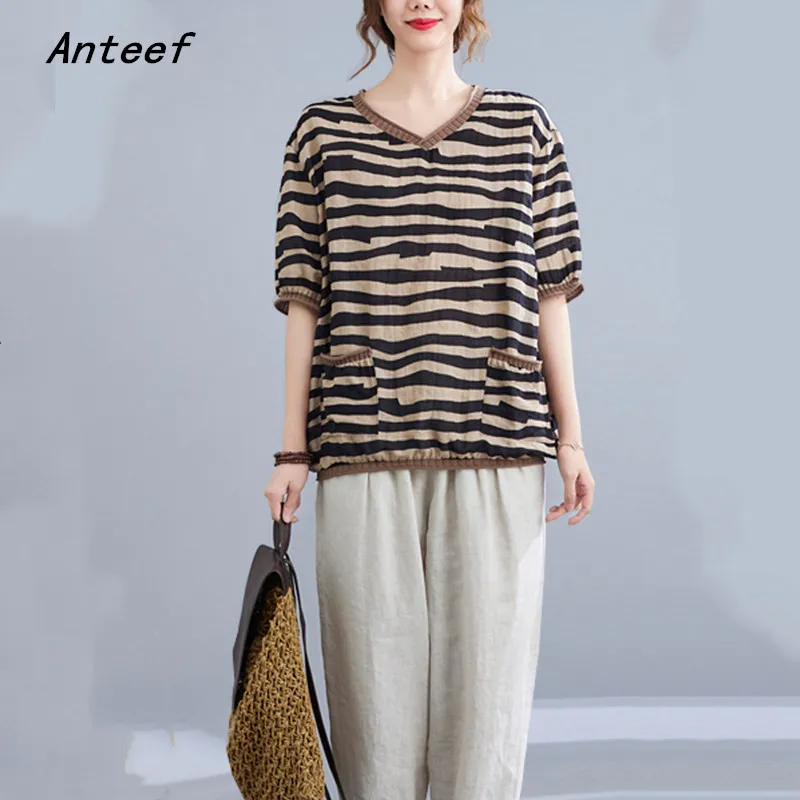 short sleeve oversized cotton vintage stripe summer casual loose tee t shirt woman t-shirt women tshirt 2022 tops clothing
short sleeve oversized cotton vintage stripe summer casual loose tee t shirt woman t-shirt women tshirt 2022 tops clothing