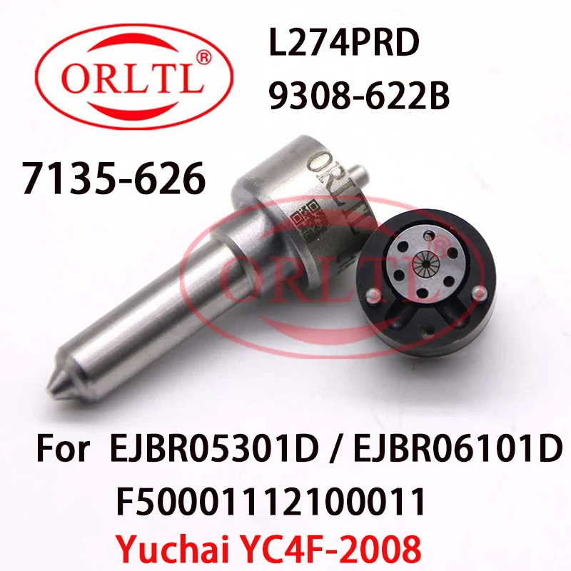 ORLTL 7135-626 DIESEL INJECTOR REPAIR KIT NOZZLE L274PBD CONTROL VALVE 9308-621C FOR YUCHAI ENGINE EJBR05301D EJBR06101D
ORLTL 7135-626 DIESEL INJECTOR REPAIR KIT NOZZLE L274PBD CONTROL VALVE 9308-621C FOR YUCHAI ENGINE EJBR05301D EJBR06101D