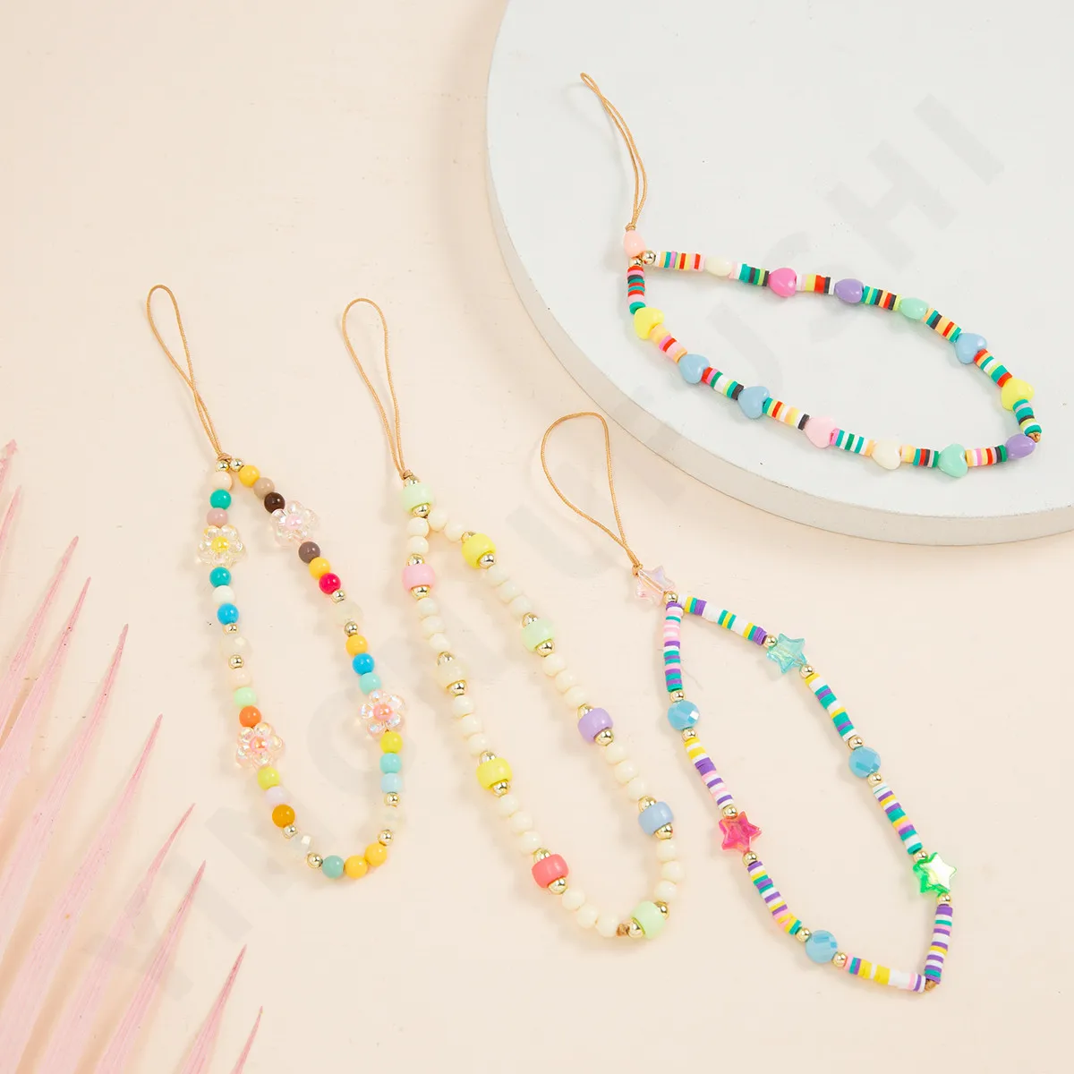 Colorful Acrylic Heart Beads Chain Mobile Phone Chain Soft Ceramic Anti-lost Handmade Acrylic Cord Lanyard Accessories for Women
Colorful Acrylic Heart Beads Chain Mobile Phone Chain Soft Ceramic Anti-lost Handmade Acrylic Cord Lanyard Accessories for Women