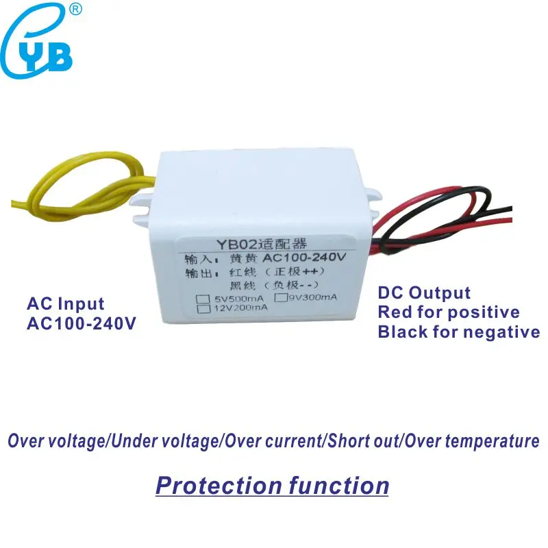 YB02 AC-DC изоляция рубильник регулирование Питание модуль AC100-240V 220V постоянного тока