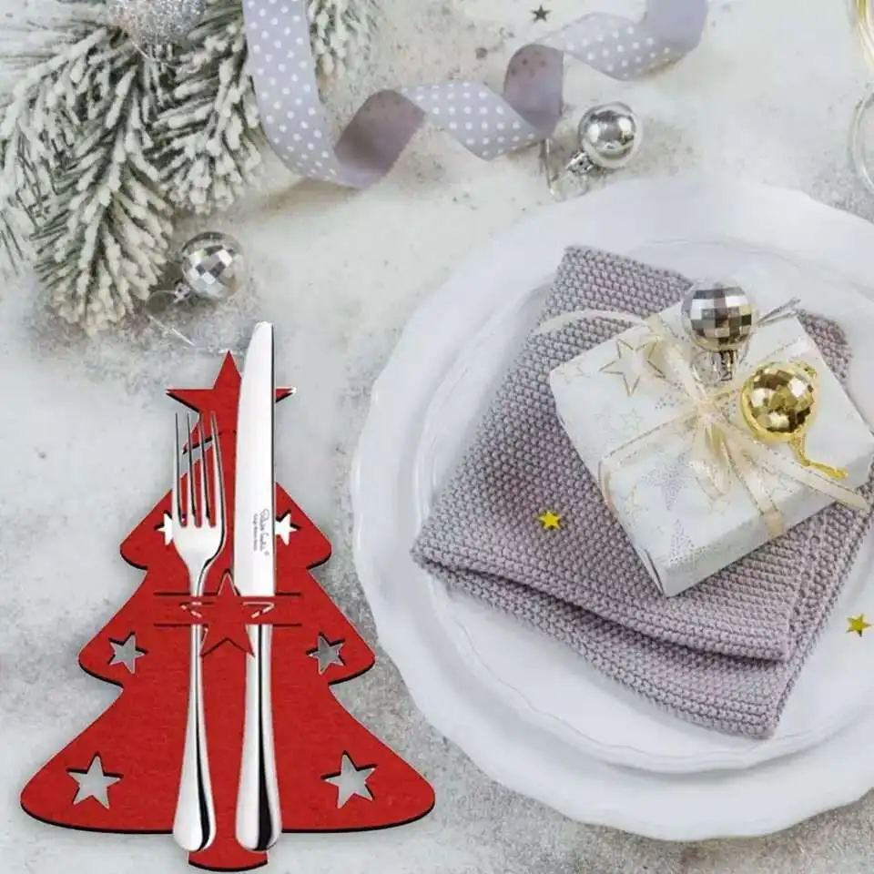 Christmas Knife And Fork Cover Xmas Tree Cutlery Table Decoration Banquet Party Supplies Tableware Decor Bag 4pcs
Christmas Knife And Fork Cover Xmas Tree Cutlery Table Decoration Banquet Party Supplies Tableware Decor Bag 4pcs