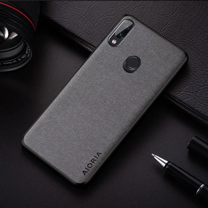 Case for Xiaomi Redmi Note 7 4X 4 6A 7A 6 Pro GO fashion simple design solid color textile Leather protective Back Cover coque | Мобильные