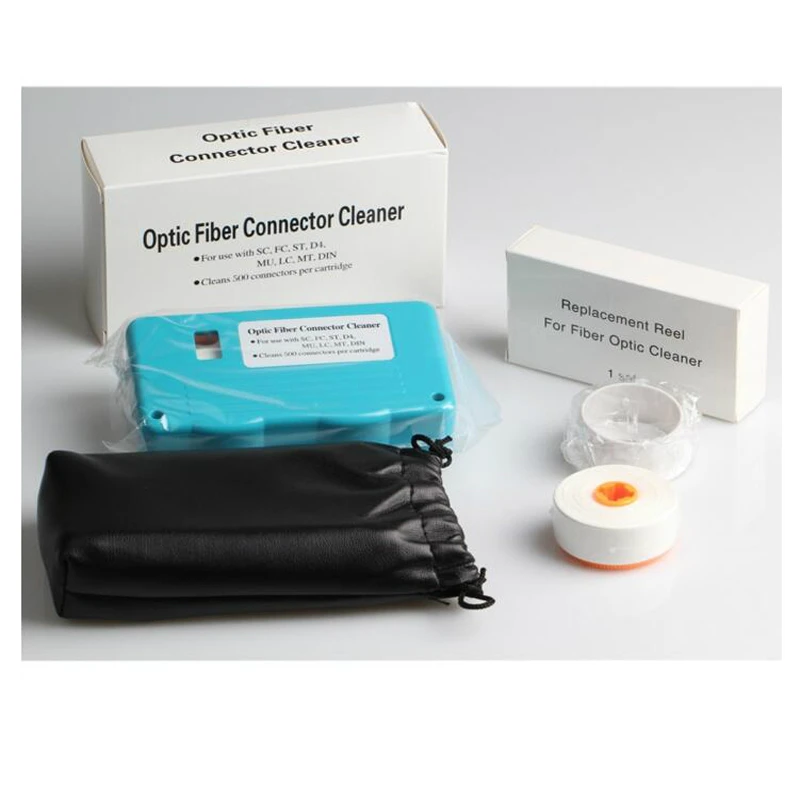 Free shipping Fiber optic cassette cleaner tape 500 times connector adapter end face cleaning fibre optical cleaning box ELINK 
Free shipping Fiber optic cassette cleaner tape 500 times connector adapter end face cleaning fibre optical cleaning box ELINK