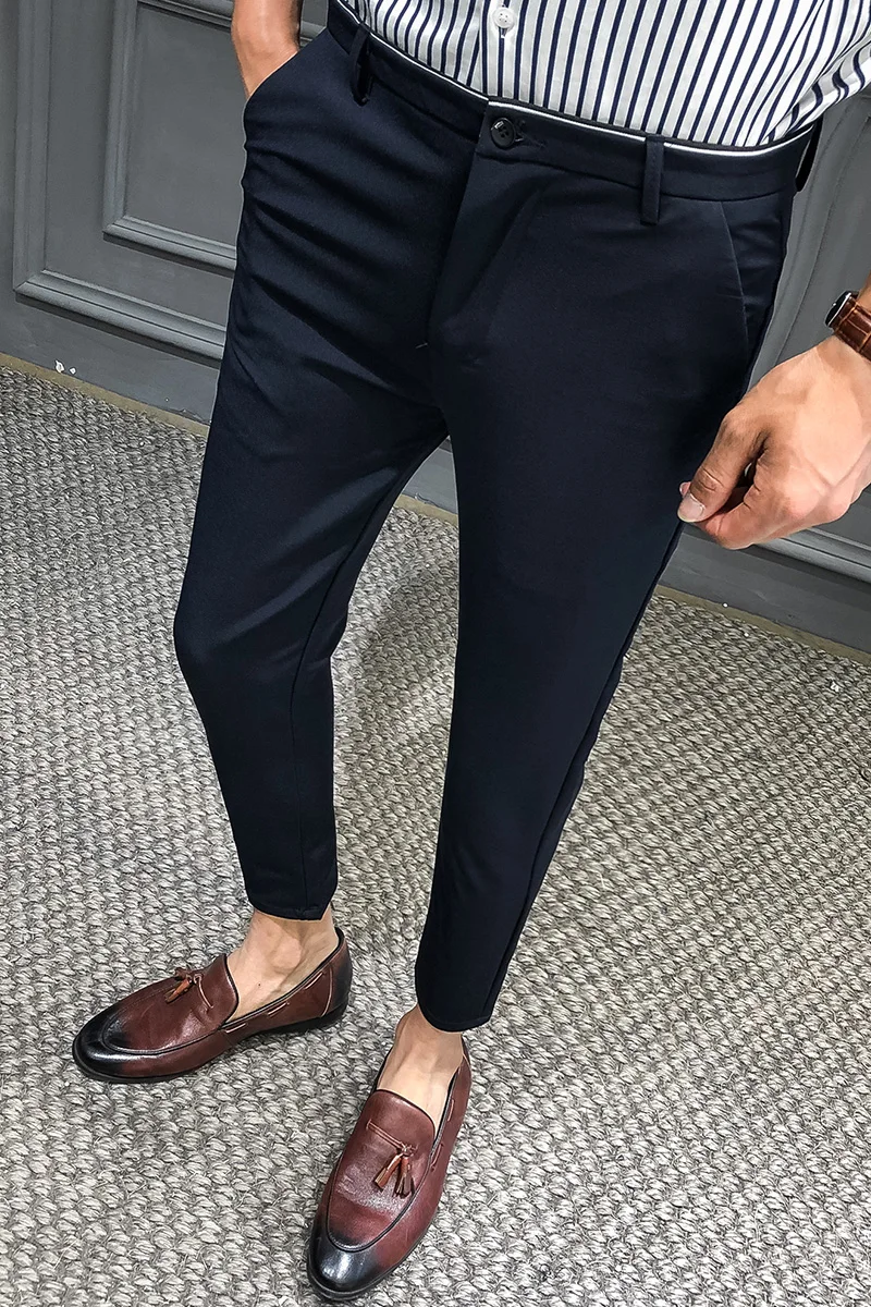 Business Dress New Pants Men Summer Ankle Length Classic Pants Streetwear Casual Slim Office Social Trousers Costume Homme 2021
Business Dress New Pants Men Summer Ankle Length Classic Pants Streetwear Casual Slim Office Social Trousers Costume Homme 2021