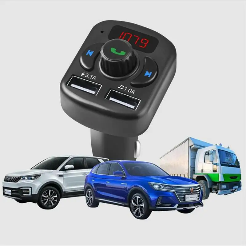 Bluetooth-compatible car wireless FM transmitter MP3 radio adapter USB 2 kit charger car G3U0
Bluetooth-compatible car wireless FM transmitter MP3 radio adapter USB 2 kit charger car G3U0