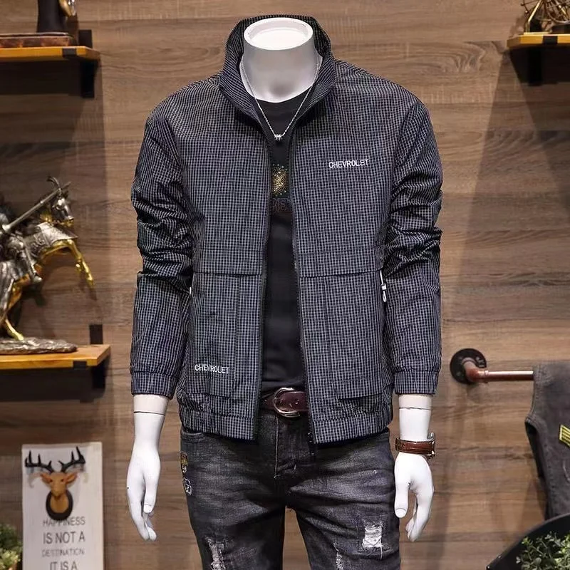 New Mens Jacket Fashion Plaid Design Mens Jackets Spring Autumn Outerwearing Mens Clothing Casual Streetwear Men Clothing Jacket
New Mens Jacket Fashion Plaid Design Mens Jackets Spring Autumn Outerwearing Mens Clothing Casual Streetwear Men Clothing Jacket