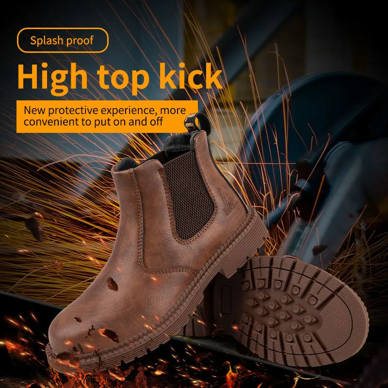 Leather Safty Boots High-top Work Safety Shoes Steel Toe Caps Anti-knock Anti-piercing Protective Shoes Construction Work Boots
Leather Safty Boots High-top Work Safety Shoes Steel Toe Caps Anti-knock Anti-piercing Protective Shoes Construction Work Boots