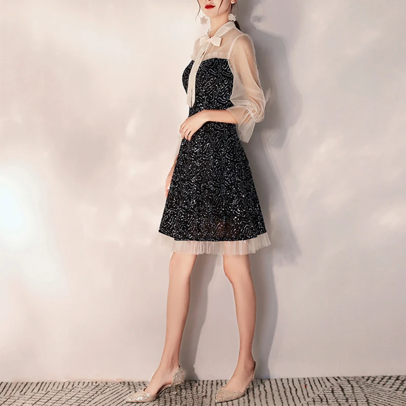 Sweet Sexy Sequin Ruffles Mesh Lace up Women Summer Dress Birthday Bridesmaid Banquet Elegant Lady Formal Prom Night Party Dress
Sweet Sexy Sequin Ruffles Mesh Lace up Women Summer Dress Birthday Bridesmaid Banquet Elegant Lady Formal Prom Night Party Dress