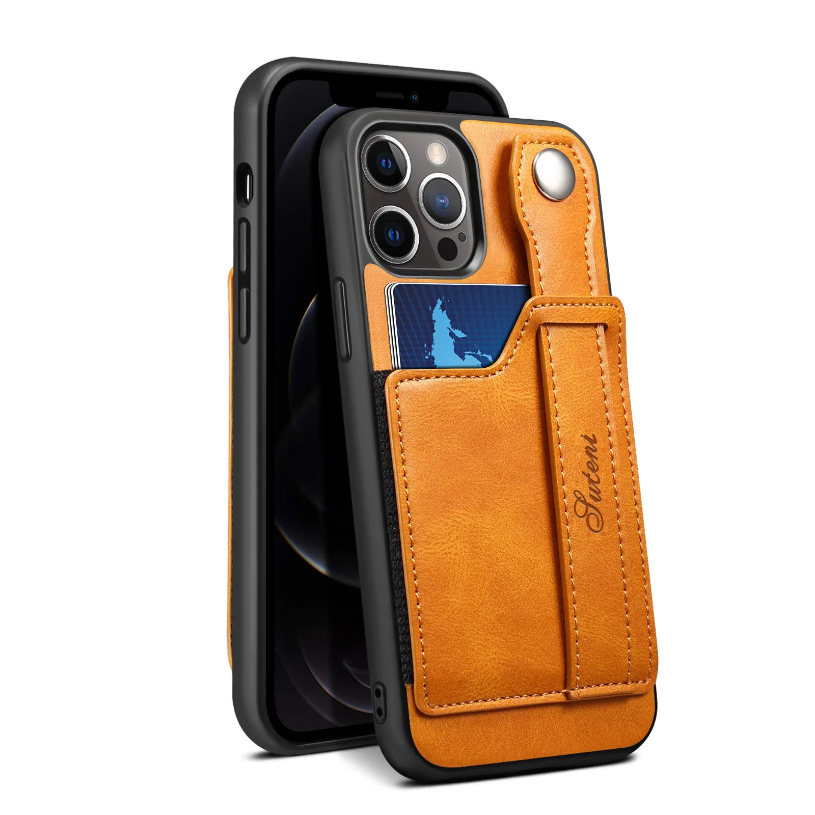 Suitable for iPhone 12 promax case, apple 12 mini card case, finger ring back cover case
Suitable for iPhone 12 promax case, apple 12 mini card case, finger ring back cover case