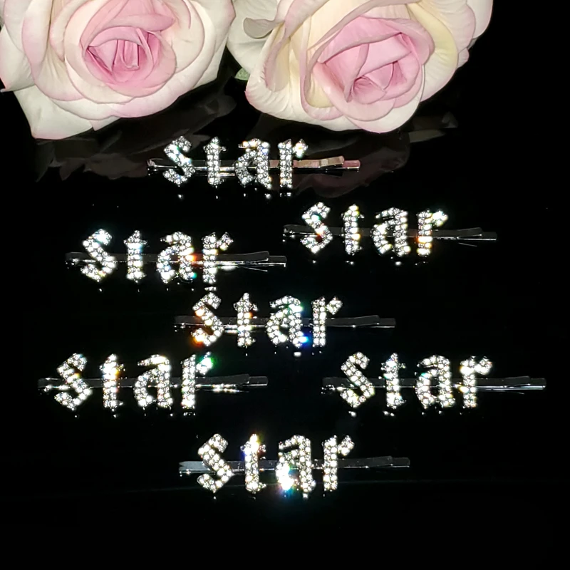 New Hot Stylish Hair Accessories Gothic Letters Hairclip "Star" Gothic Word Hair Clip Crystal Hair Jewelry Gift WHOLESALE
New Hot Stylish Hair Accessories Gothic Letters Hairclip "Star" Gothic Word Hair Clip Crystal Hair Jewelry Gift WHOLESALE