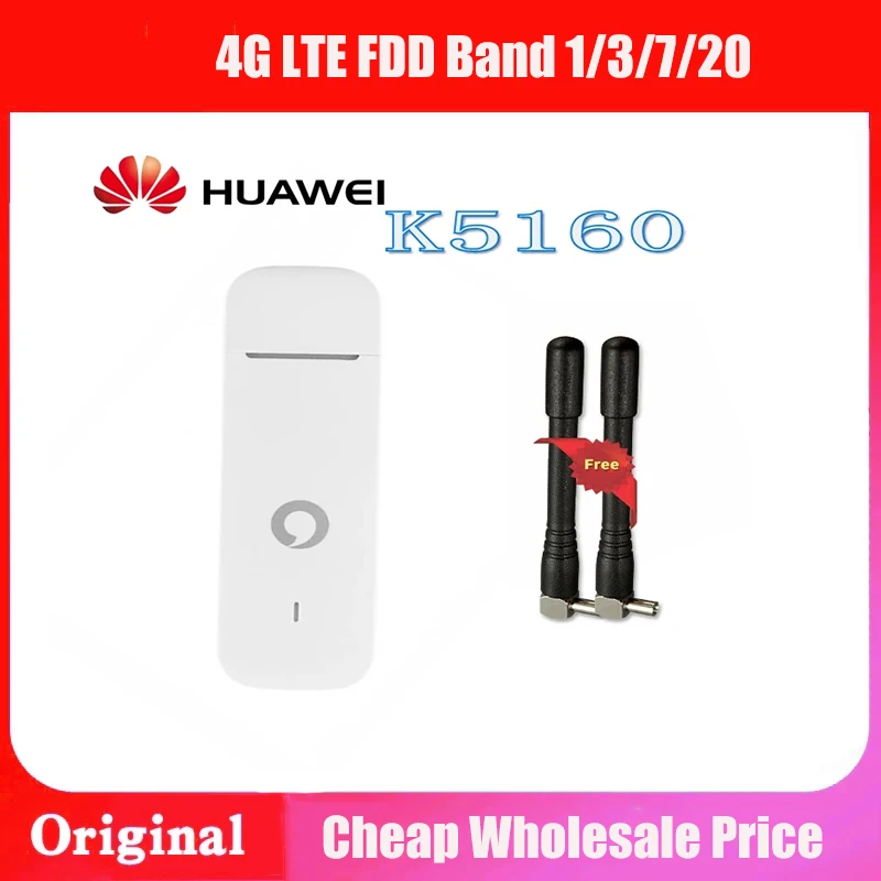 Unlocked Huawei K5160 4G LTE USB Dongle USB Stick Datacard Mobile Broadband USB Modems 4G Modem LTE Modem with free antenna
Unlocked Huawei K5160 4G LTE USB Dongle USB Stick Datacard Mobile Broadband USB Modems 4G Modem LTE Modem with free antenna