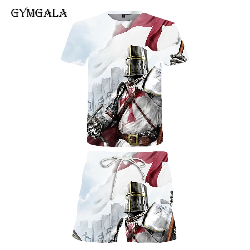 Knights Templar 3D Printed O-Neck T-shirt Men's Fashion Casual Short Sleeve T shirts Streetwear Summer beach pants shorts suit
Knights Templar 3D Printed O-Neck T-shirt Men's Fashion Casual Short Sleeve T shirts Streetwear Summer beach pants shorts suit