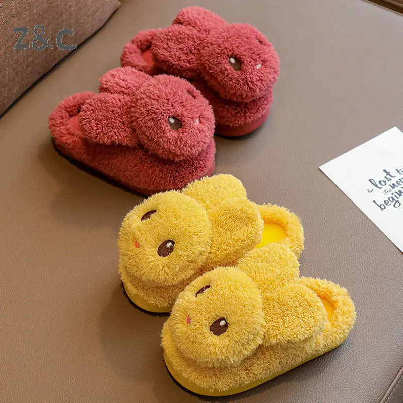 Children's Cotton Slippers Winter Boys Girls Princess Non-Slip Thermal Bag Parent-Child Cartoon Shoes for Kids Fur Slides 2021
Children's Cotton Slippers Winter Boys Girls Princess Non-Slip Thermal Bag Parent-Child Cartoon Shoes for Kids Fur Slides 2021